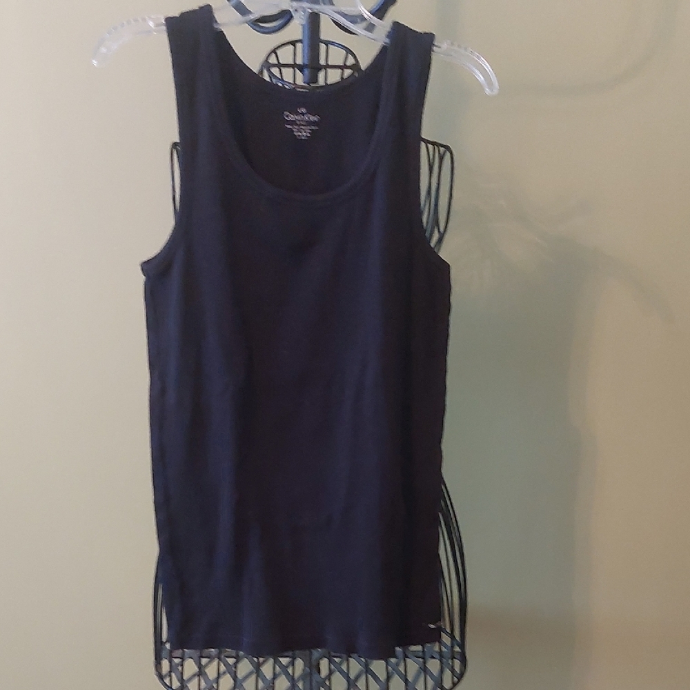 Calvin Klein Classic Black Tank Top, 100% COTTON